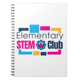 Caderno Espiral Notebook de logotipo do STEM Club elementar