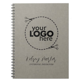Caderno Espiral Notebook de logotipo personalizável com textura su