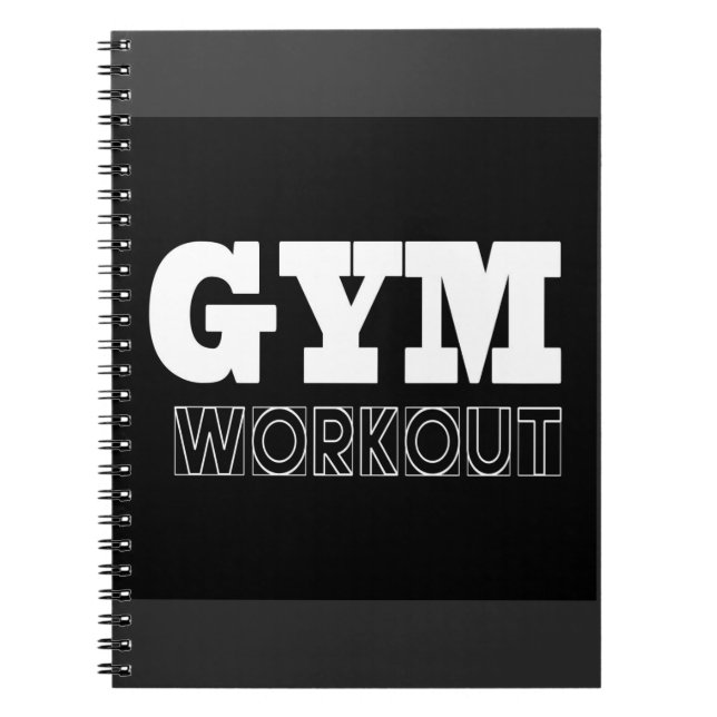Caderno Espiral Notebook de Malhação de Bomba de Workout Gym (Frente)