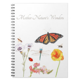 Caderno Espiral Notebook de Maravilhas da Mãe Natureza