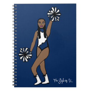 Caderno Espiral Notebook de Marinho Branco Pom Dancer P