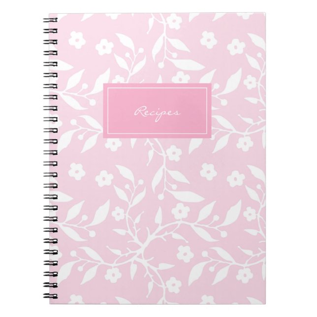 Caderno Espiral Notebook de Minhas Receitas - personalizar (Frente)