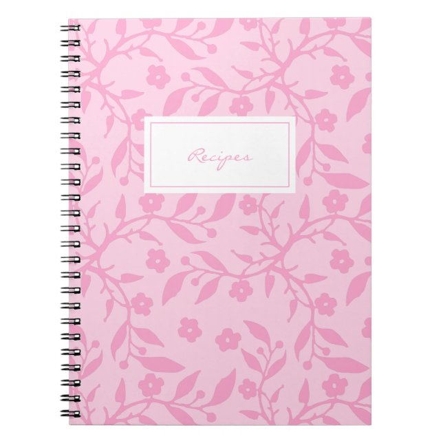 Caderno Espiral Notebook de Minhas Receitas - personalizar (Frente)