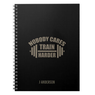 Caderno Espiral Notebook de motivação Gym Ninguém se importa de