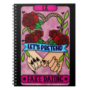 Caderno Espiral Notebook de Namorando falso