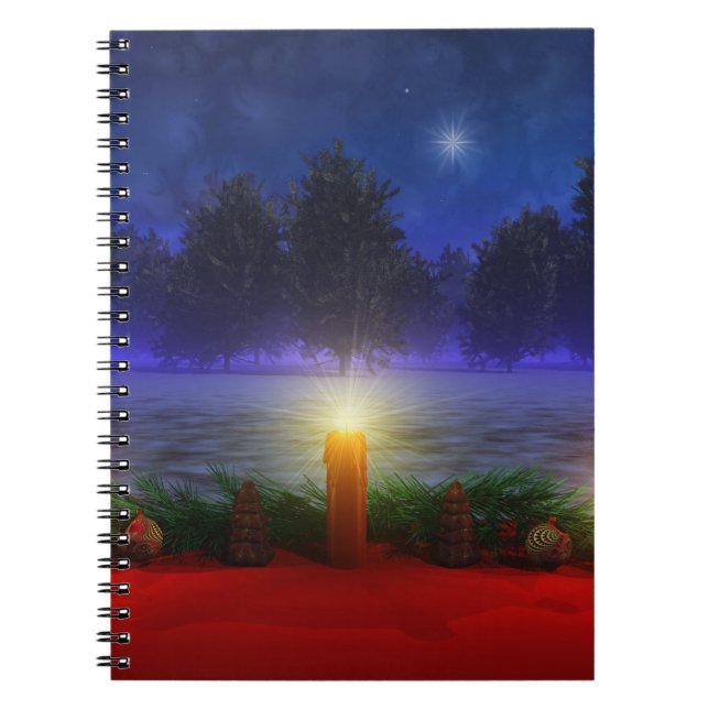 Caderno Espiral Notebook de Natal com visões mais brilhantes (Frente)