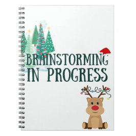 Caderno Espiral Notebook de Natal em Andamento