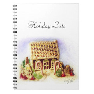 Caderno Espiral Notebook de Natal Feliz