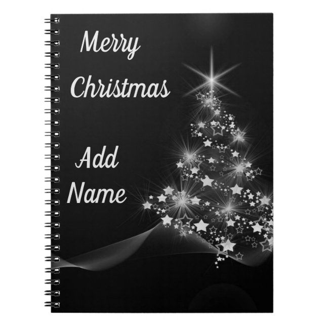 Caderno Espiral Notebook de Natal personalizado (Frente)