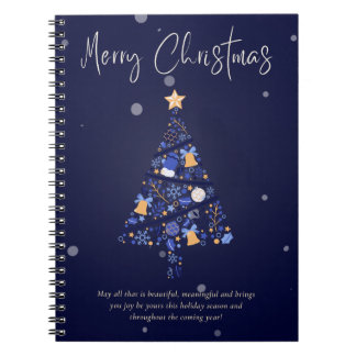 Caderno Espiral Notebook de Natal Puro Festivo