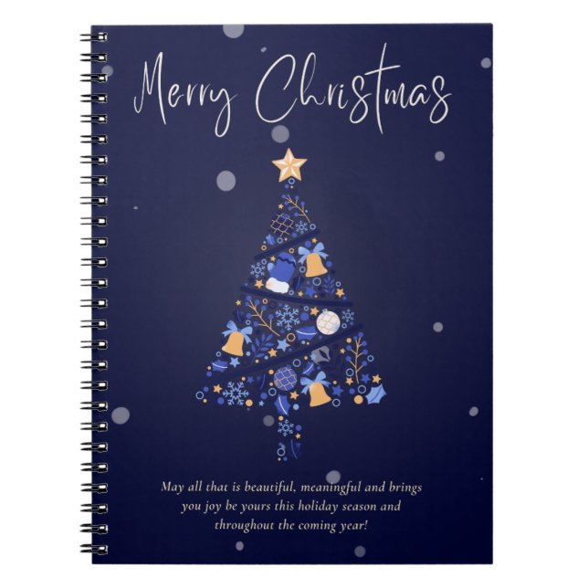 Caderno Espiral Notebook de Natal Puro Festivo (Frente)