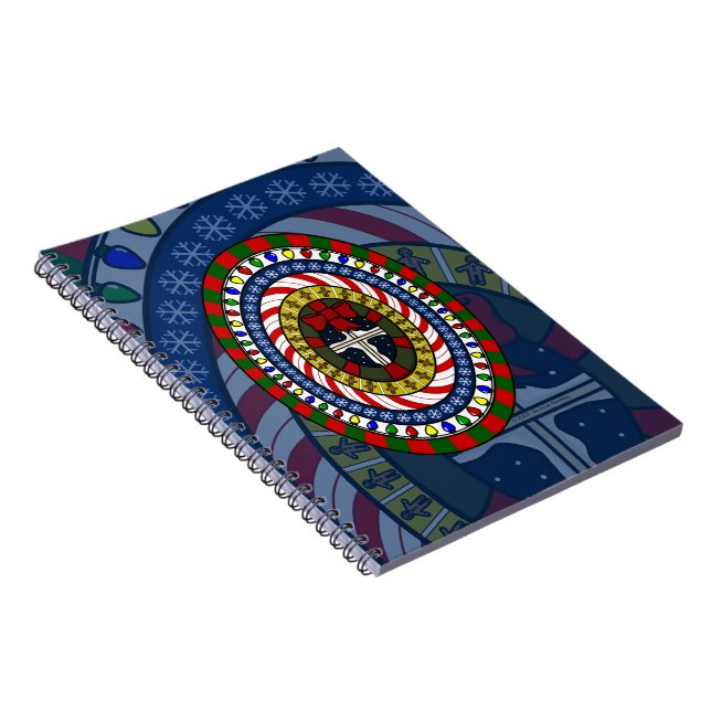 Caderno Espiral Notebook de Natal repleto (Lado Direito)