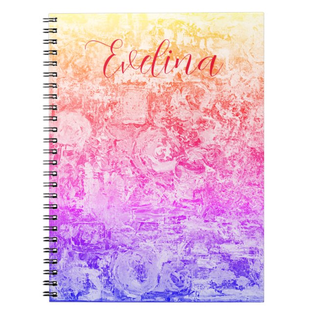 Caderno Espiral Notebook de nome de garota personalizado (Frente)