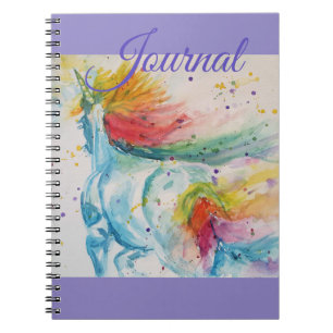 Caderno Espiral Notebook de Nomes de Raparigas de Pintura em Água 