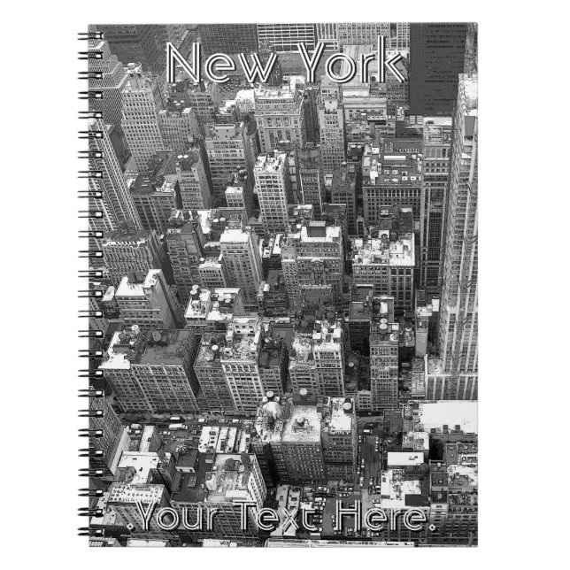 Caderno Espiral Notebook de Nova Iorque personalizado Diário NY So (Frente)
