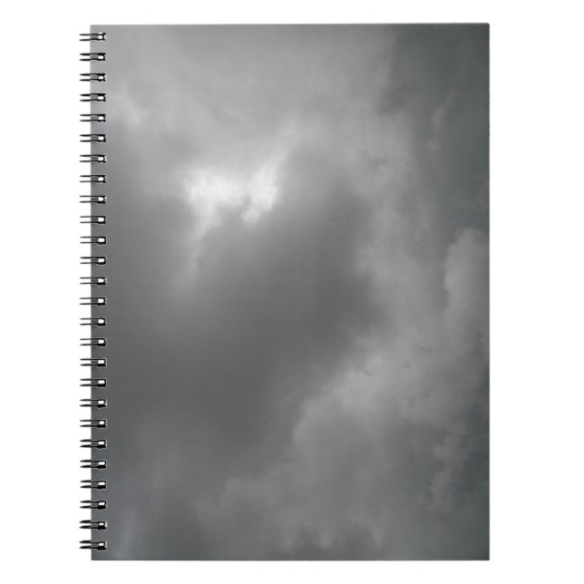 Caderno Espiral Notebook de nuvens de tempestade (Frente)