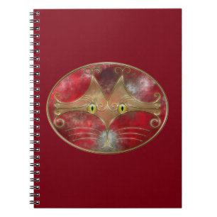 Caderno Espiral Notebook de olhos de gato