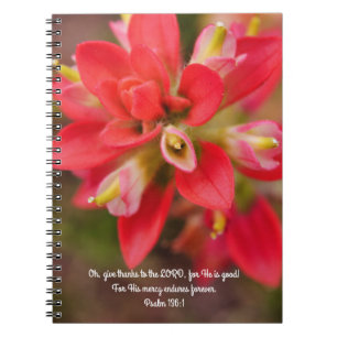 Caderno Espiral Notebook de oração Compaixão de fé