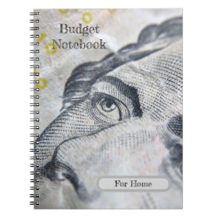 Caderno Espiral Notebook de orçamento para casa