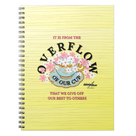 Caderno Espiral Notebook de Overflow Spiral por Adiela Akoo