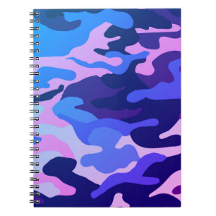 Caderno Espiral Notebook de padrão de camuflagem