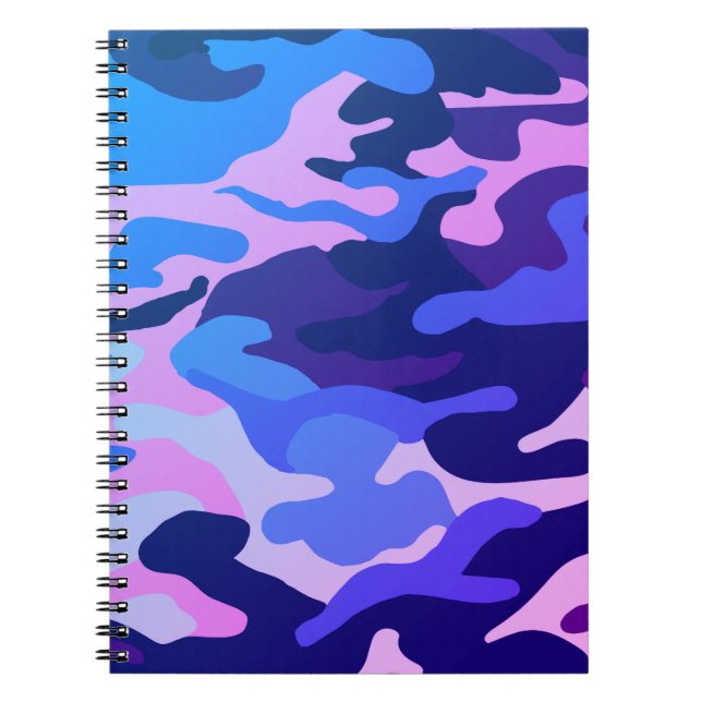 Caderno Espiral Notebook de padrão de camuflagem (Frente)