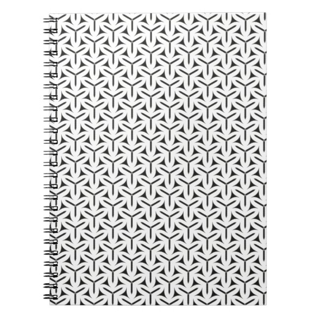 Caderno Espiral Notebook de padrão de lâminas gótico (Frente)