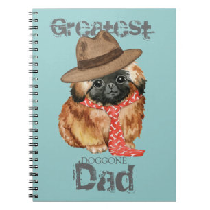 Caderno Espiral Notebook de Pai Pekingês