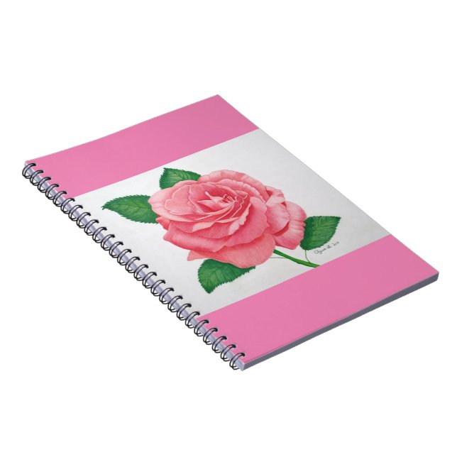 Caderno Espiral Notebook de paixão rosa (Lado Direito)
