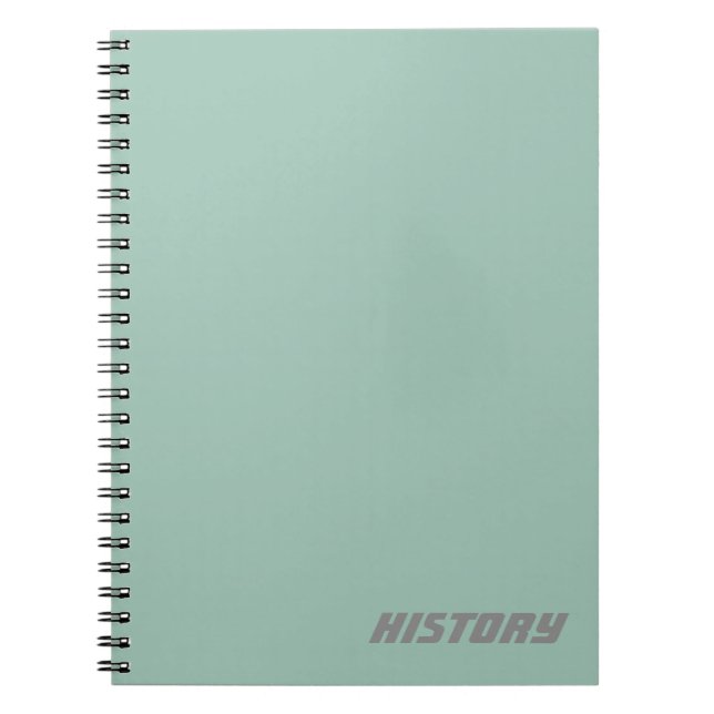 Caderno Espiral Notebook de pasta azul de assunto/nome (Frente)