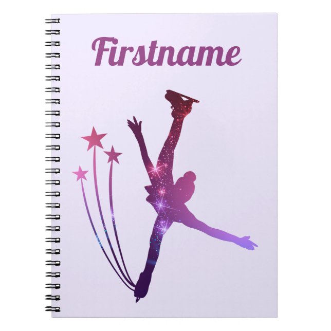 Caderno Espiral Notebook de patinação gráfica - Árabe roxo (Frente)