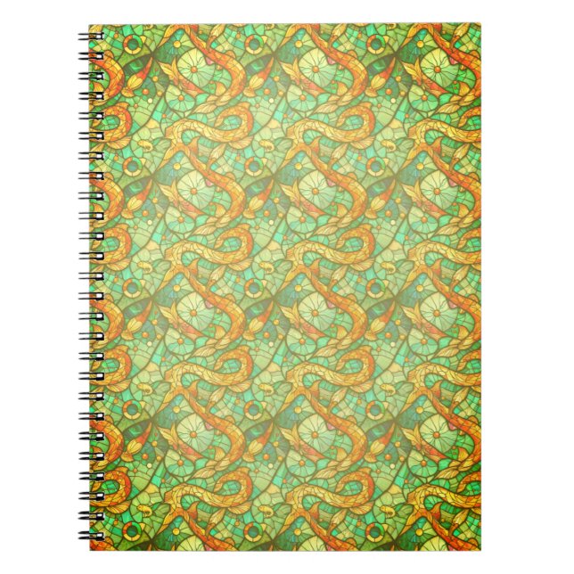 Caderno Espiral Notebook de peixes (Frente)