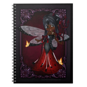 Caderno Espiral Notebook de pequena Cookie Devil Girl Design 4