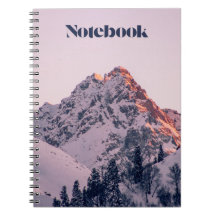 Notebook de pico de montanha