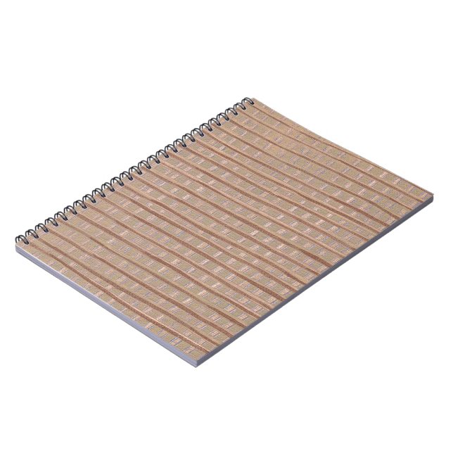 Caderno Espiral Notebook de pintura artístico Tan Burlap (Left Side)