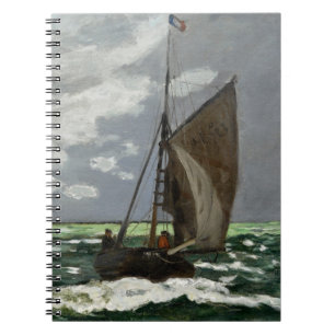Caderno Espiral Notebook de pintura em veleiro francês Stormy Sea