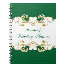Caderno Espiral Notebook de Planejador de Casamento de Rolagem Ver