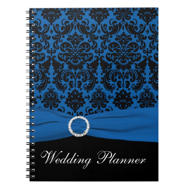 Caderno Espiral Notebook de Planejador de Casamento tema damasco A (Frente)