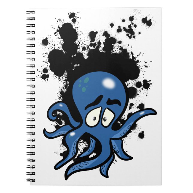 Caderno Espiral Notebook de polvo azul (Frente)