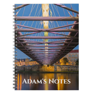 Caderno Espiral Notebook de ponte arquitetônica