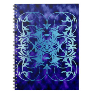 Caderno Espiral Notebook de porta azul