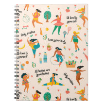 Notebook de positividade corporal