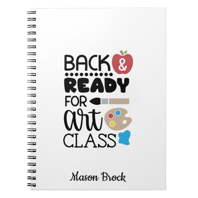 Caderno Espiral Notebook de presente personalizado de uma escola d (Frente)