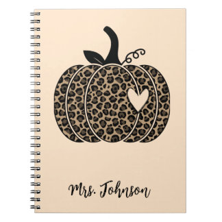 Caderno Espiral Notebook de Professores Personalizados da Pumpkin