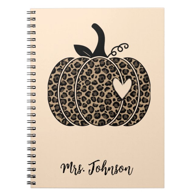 Caderno Espiral Notebook de Professores Personalizados da Pumpkin  (Frente)