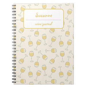 Caderno Espiral Notebook de Provando de vidro branco