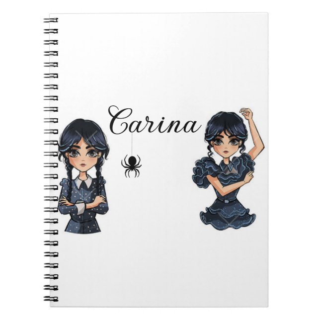Caderno Espiral Notebook de quarta-feira (Frente)