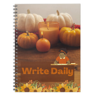 Caderno Espiral Notebook de queda - Menina