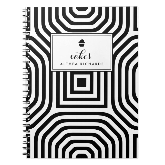 Caderno Espiral Notebook de recebimento personalizado de padrão ge (Frente)