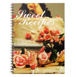 Caderno Espiral Notebook de receitas doces